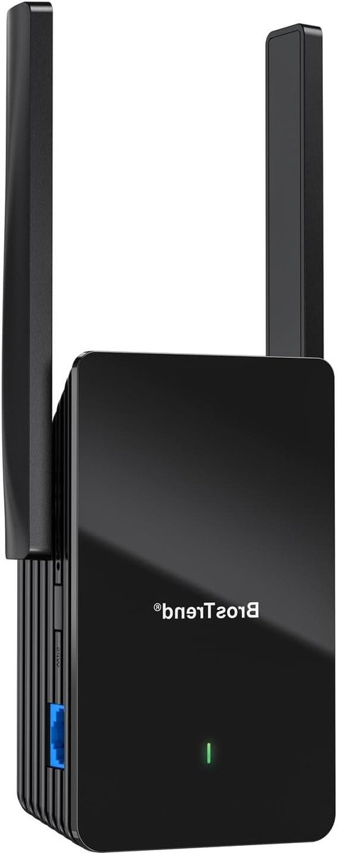 WiFi Versterker - Netwerk Repeater - Breder Bereik - WiFi 6 AX1500 - 185 m² - Zwart