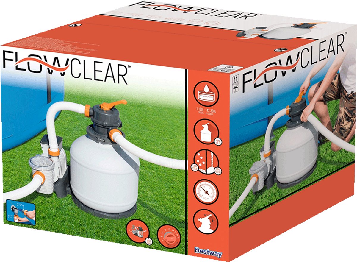 Bestway - Flowclear - Zandfilterpomp - 5.678 - L/u – foto 5