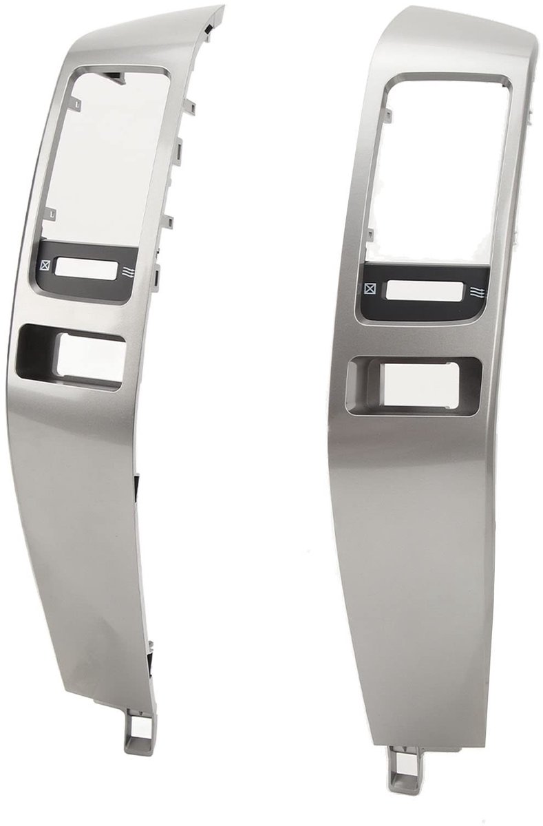 Dailygoods - Dashboard Ontluchter Paneel - Vervanging - Zilver - Interieuraccessoire - Voor J120 2003-2009