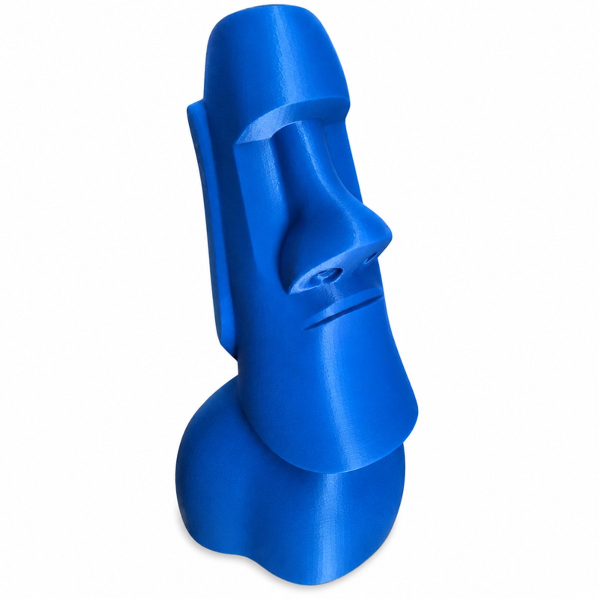 Moai Beeld Spaarpot - Design Piggy Bank - Decoratieve Geldpot Voor Kinderen En Volwassenen - Modern Paaseiland Beeld - Woondecoratie En Geldpot - Kunststof - 15 X 13 X 22 CM - Blauw