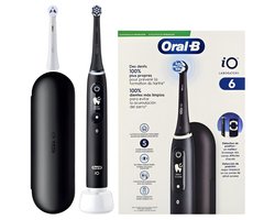 Oral-B iO Series 6 Elektrische Tandenborstel - Zwart - Bluetooth - 5 Poetsstanden - Reisetui