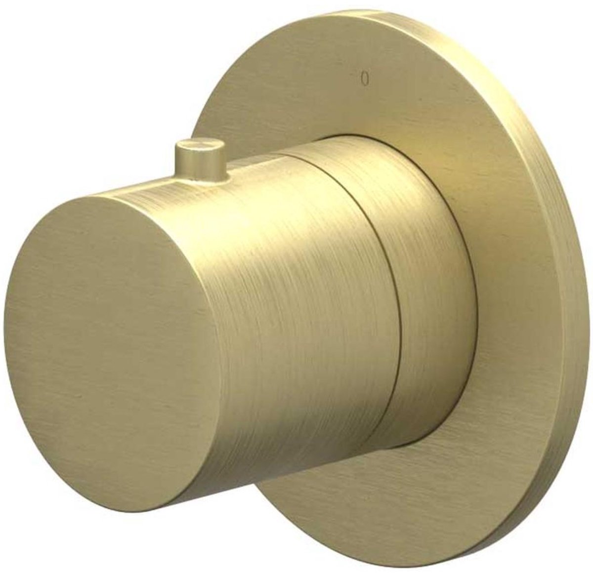 IVY Bond Symmetry Afbouwdeel voor Flow-Through Stopkraan met Rond Rozet - Geborsteld Mat Goud PVD