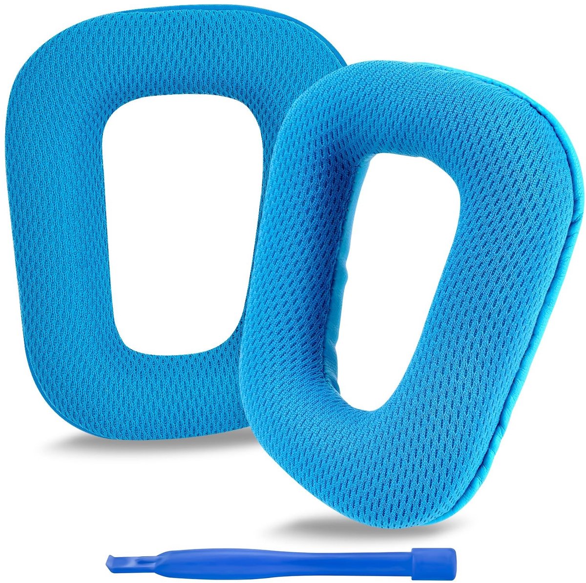 Jhubersproducts - Vervangende Oorkussens - Hoofdtelefoon Accessoires - Blauw - Comfortabele Mesh Oorkussens - Geschikt voor G430 G930 G35 F450 G432 G3