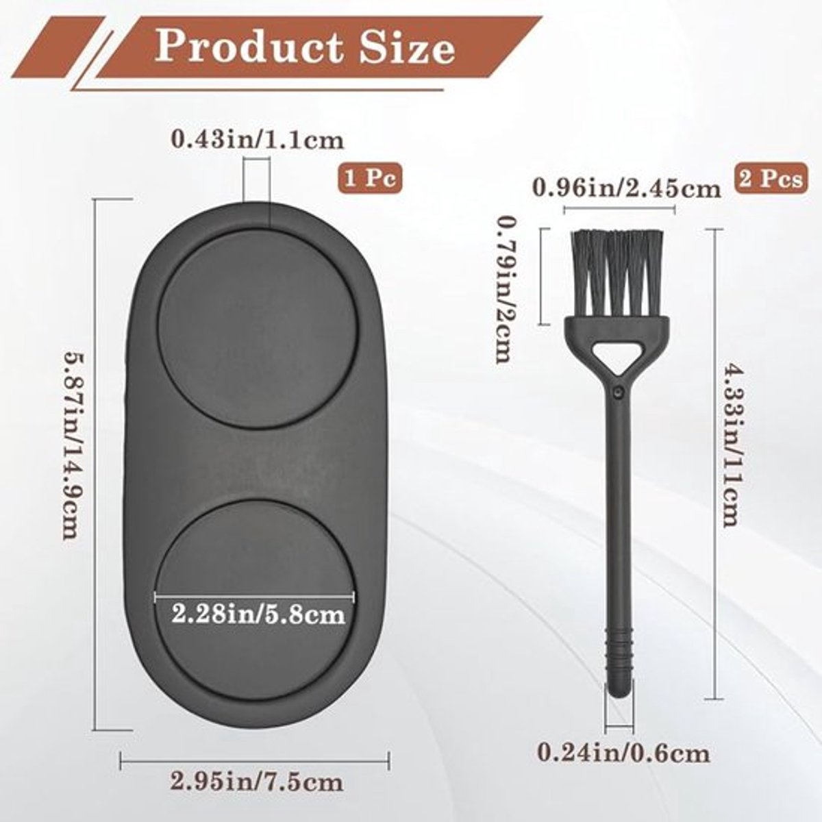 Pepermolen lade - multifunctioneel - 1 stuk - hout - 7,5 cm breed