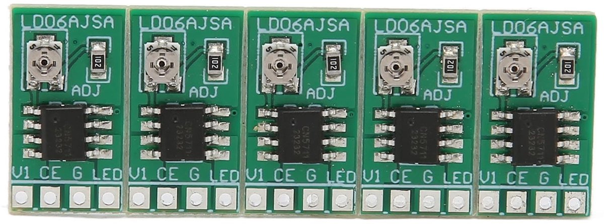 By shayne - LED-driverbord - Verstelbare LED-constante Stroomdriver - Robuust ontwerp - Geschikt voor 3V tot 6V - Perfect voor LED-projecten - 30 tot.
