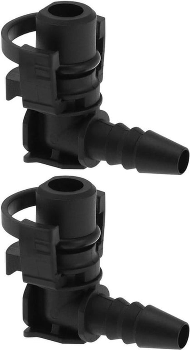 Gasklephuis verwarmingsbuis slangconnector - OE 55354565 - zwart - 365 x 301 mm