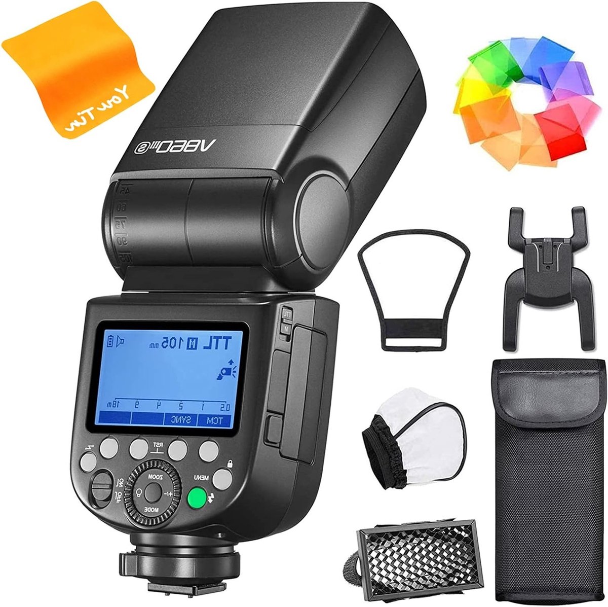 High Speed TTL Flitser met GN60 en 1/8000s Synchronisatie - Li-Ion Accu 2600mAh voor Sony Camera's
