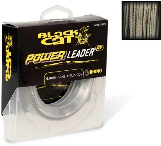 Black Cat Power Leader - Onderlijnmateriaal - 0.70mm - 50kg - 20m van Black Cat — afbeelding 5