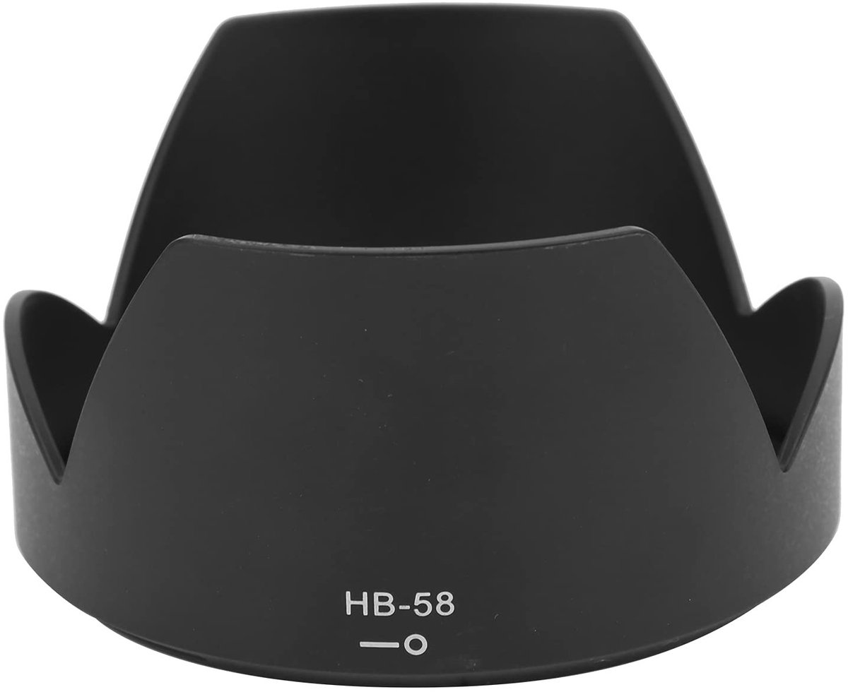 Dailygoods - Cameralenskap - Omkeerbare zonnekap - Bescherming voor camera - Zwart - Geschikt voor Nikon 18-300 mm F/3.5-5.6G ED VR-lens