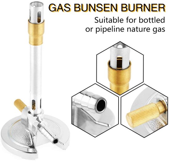 Dailygoods - Luce a gas voor Bunsenbrander - Propaan - Laboratoriumverwarming - Efficiënt - Verhit snel - Geschikt voor laboratoria - Ideaal voor expe — afbeelding 3