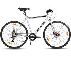 HILAND Clifford Racefiets - 700 x 32C - 7 Versnellingen - Lichtgewicht Aluminium Frame 53cm - Mechanische Schijfremmen - Heren & Dames - Commuter Bike