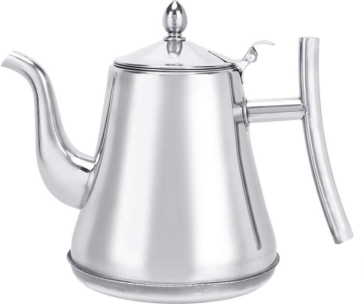 Vlemico - Roestvrijstalen waterkoker - Hoge kwaliteit - 2.0L - Theepot met filter - Gezond en veilig - Geschikt voor hotel en restaurant