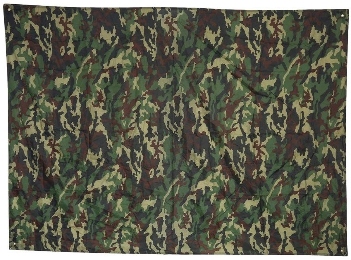 Smoakez - Tent Tarpaulin - Multifunctionele Tarp - Ultralicht en Waterdicht - Camouflage - Ideaal voor Outdoor Activiteiten - 200X143CM