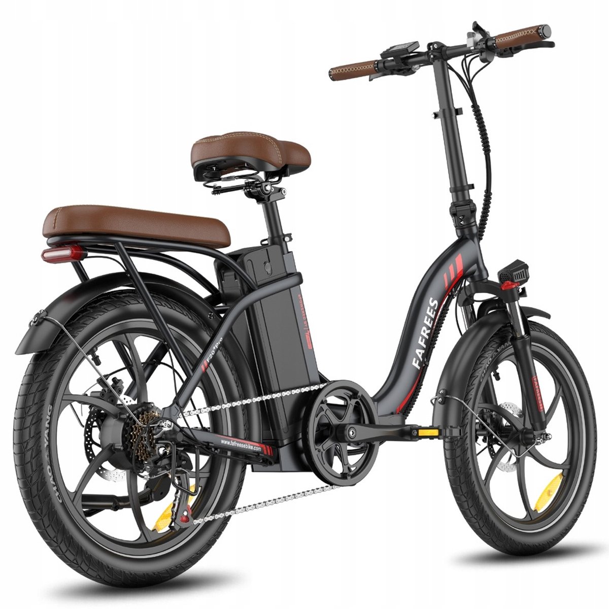 Fafrees F20+ Pro Opvouwbare Elektrische Fiets – 36V 25Ah Accu, 120km Bereik, 7-Speed Shimano, 20"x3.0" Banden – Zwart