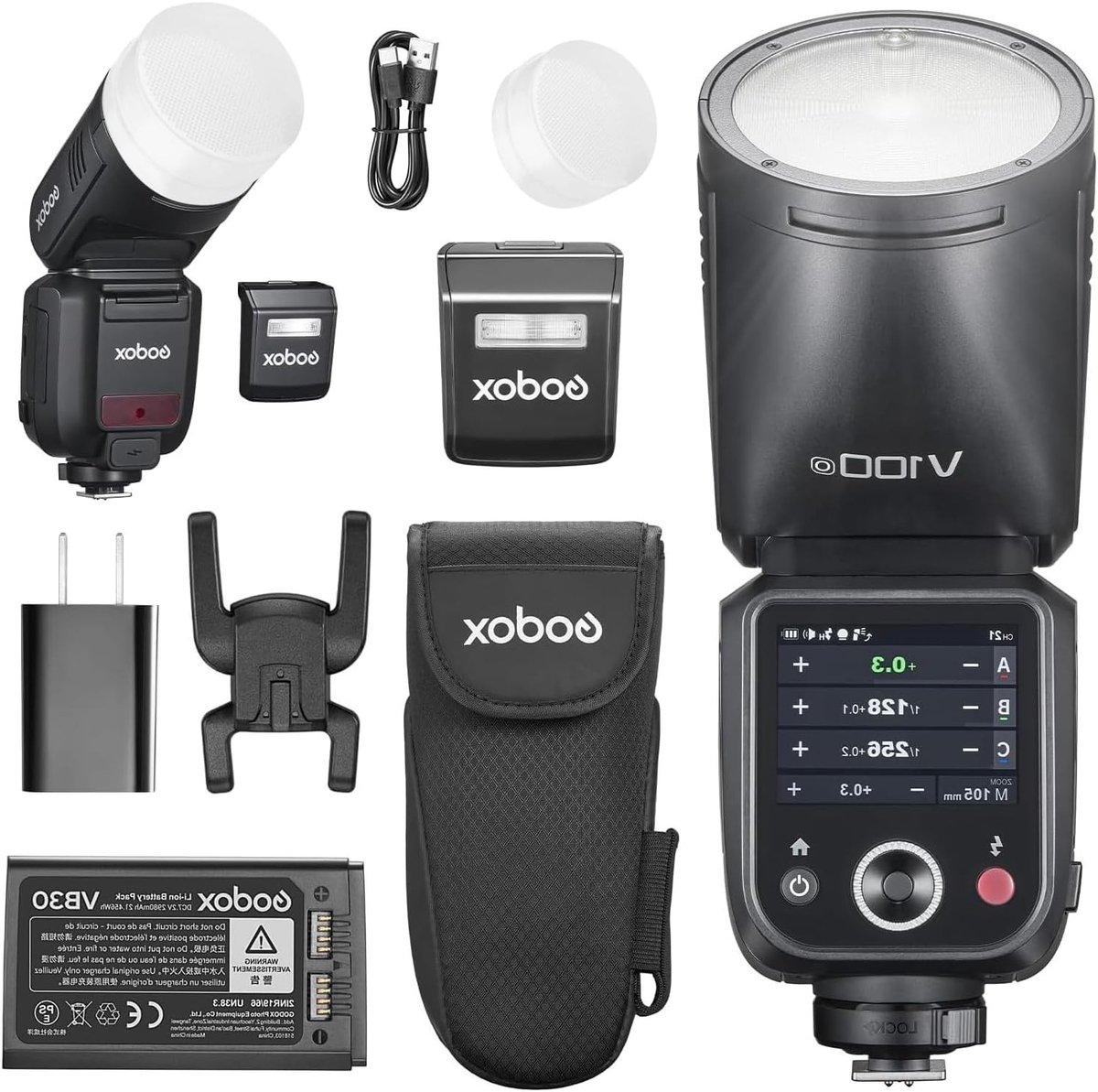 Krachtige 100Ws Rondhoofd Flitser voor Olympus en Panasonic Camera's - TTL Speedlite voor Professionele Fotografie