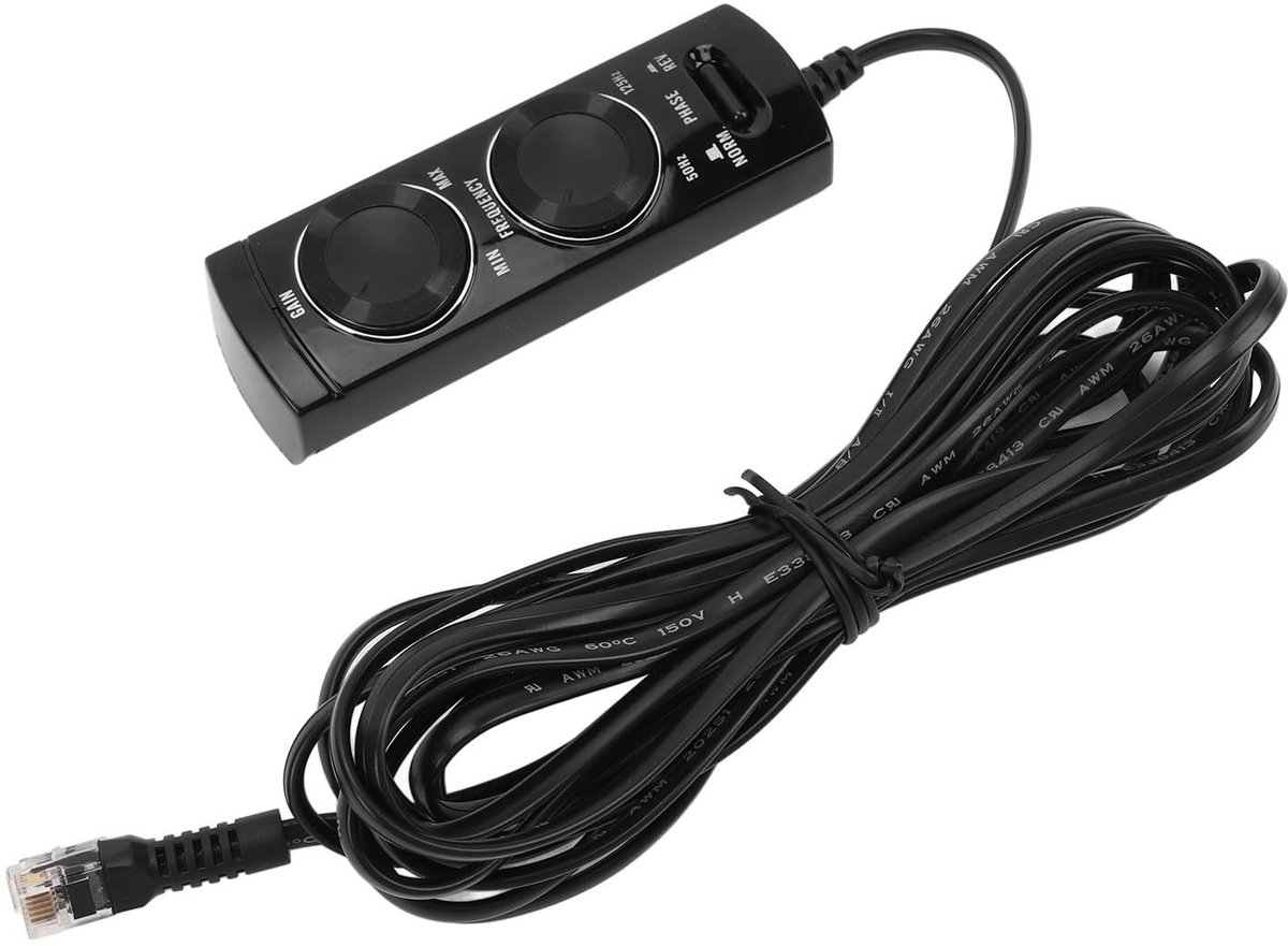 Dailygoods - Subwoofer-draadbediening - Faseschakelaar - Stroomindicatielampje - Compact - Frequentie-aanpassing - Versterkingsaanpassing - Geschikt v