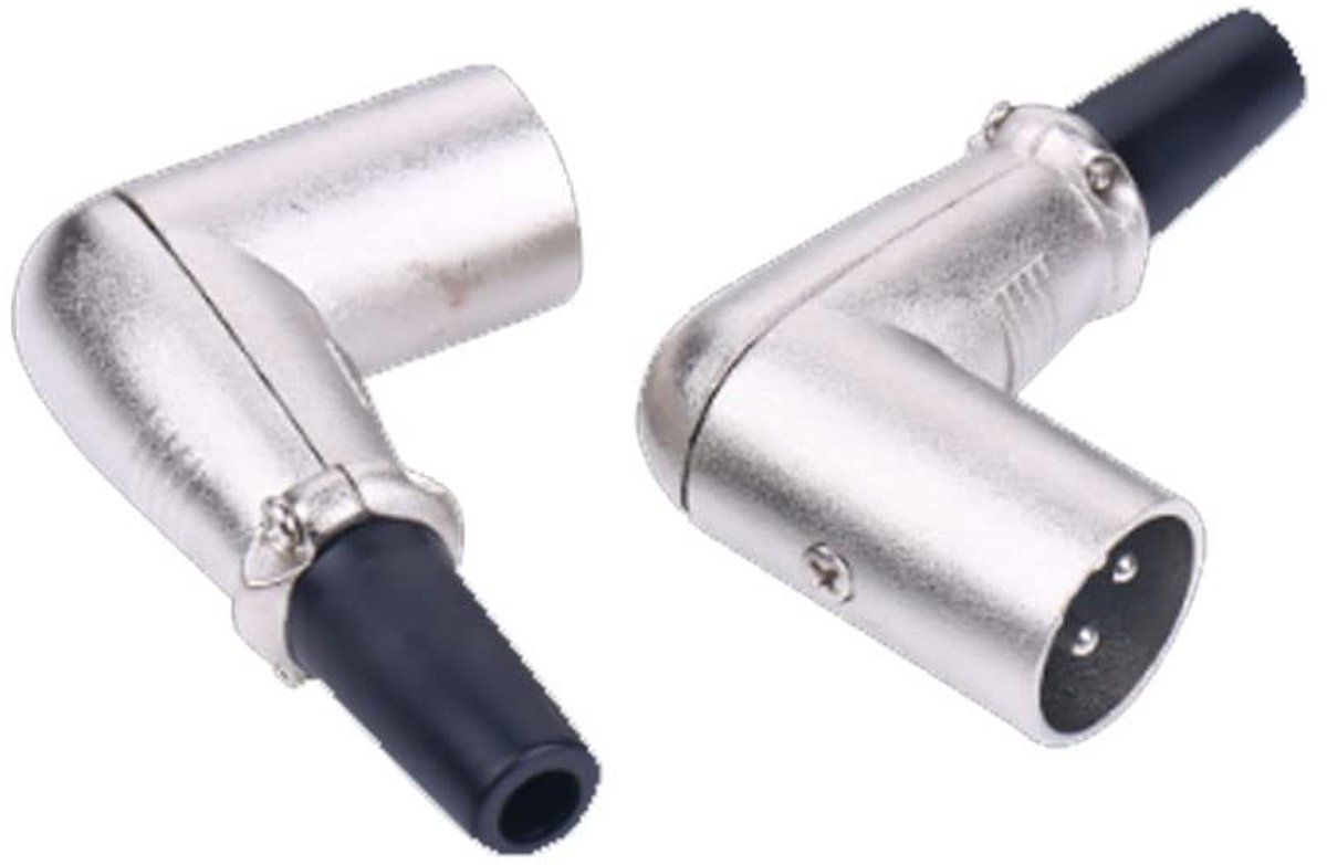 90 graden XLR connector 3 pins microfoon luidspreker