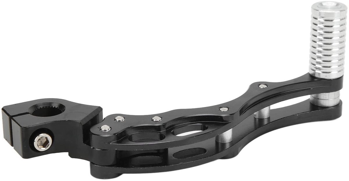 Universele Kickstart Lever Starter voor Motorfiets en Scooter - Aluminium Legering (Zwart)