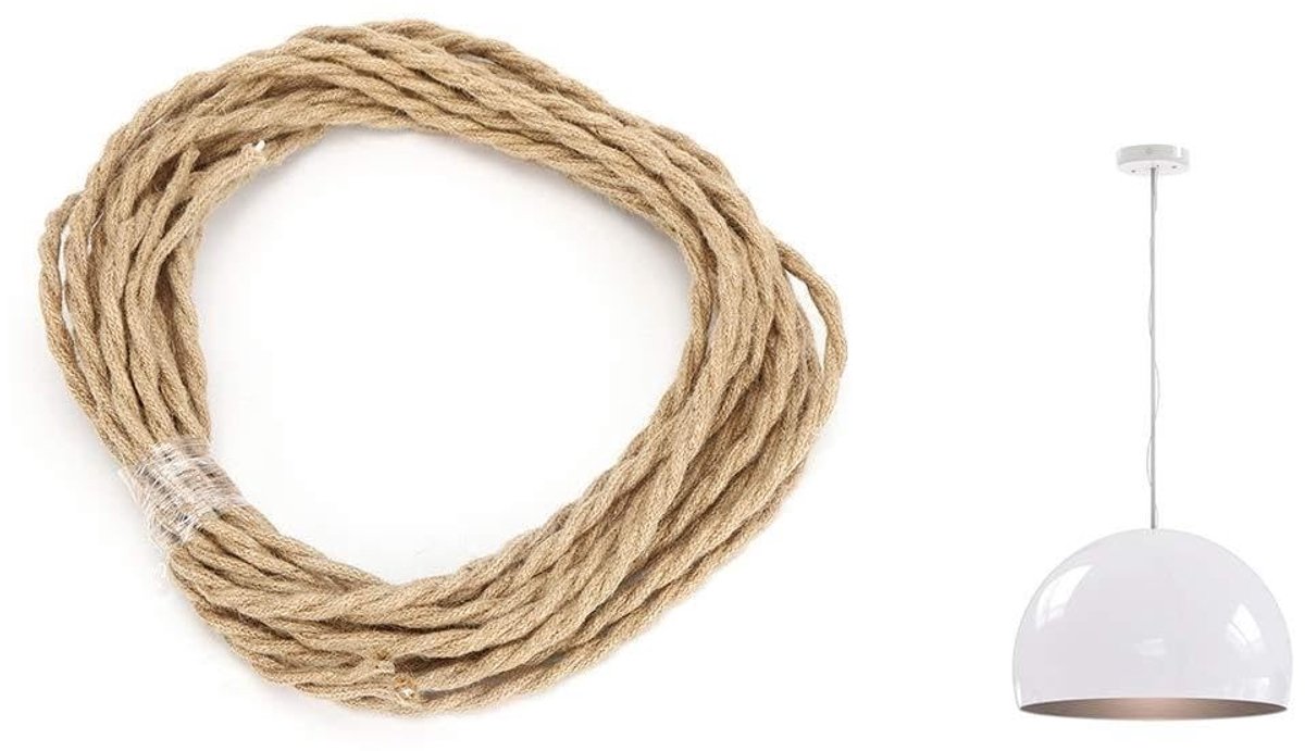 Vintage Elektrische Kabel van Hennep - 5m Kroonluchterkabel met Robuuste Constructie