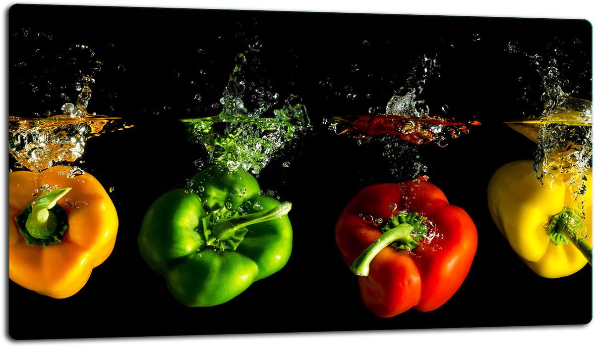 TMK ArtDeko - Snijplank - Glas - 52x30cm - Paprika