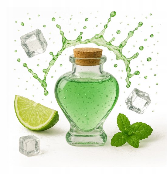 Bimberek Amor Serie - Glazen Flessen - 150ml - Hartvormig - Set van 5 van Bimberek — afbeelding 3