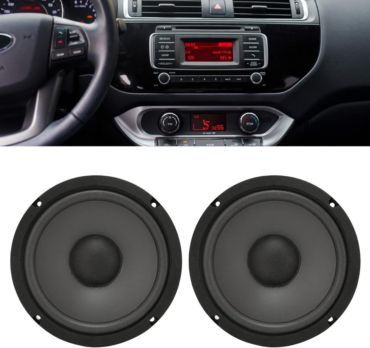 Autoluidsprekers - Auto speakers - Muziek Luisteren - Geavanceerde Koeling - 65 Inch - Zwart