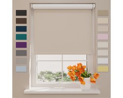 DTCH® Rolgordijn Verduisterend - Easy - Beige - 150 x 275 cm