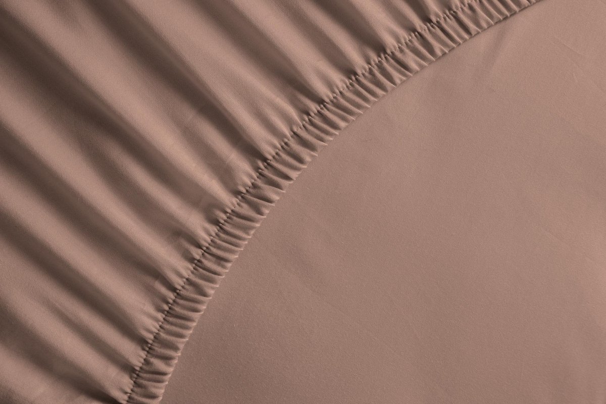 Yellow Hoeslaken Percale - Onderlaken Eenpersoons - 90x200 cm - 100% Katoen-Perkal - Roze