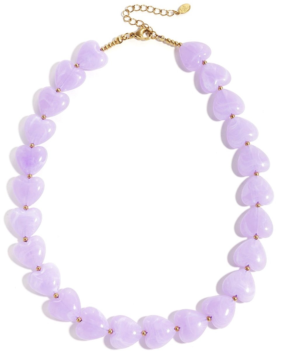 Ketting met hartvormige kralen