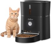 3L Automatische Voerbak Voor Kat en Hond - Veiligheidsslotafdekking - Nauwkeurige Portiecontrole - Zwart