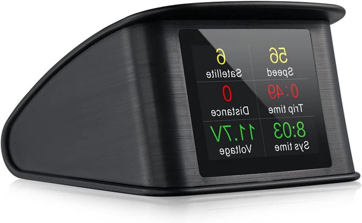 HUD Display - Head Up Display - Veilig Rijden - GPS Snelheidsmeter - 2.2 Inch - Zwart