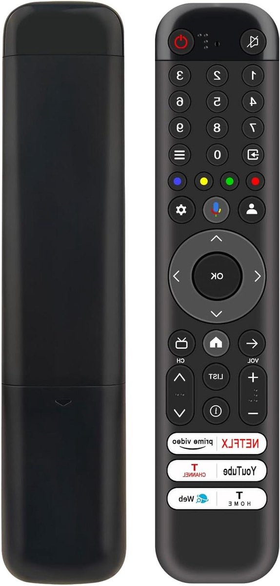 Vervangende Afstandsbediening - Universele Afstandsbediening - TV Bediening - Geen Setup Nodig - 10 Meter Bereik - Zwart
