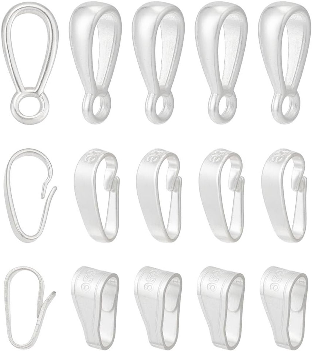 925 Sterling Silver Sluitingen 15 Stuks in 3 Stijlen voor Kettingen en Armbanden - Connectoren voor Sieraden Maken 6~9mm