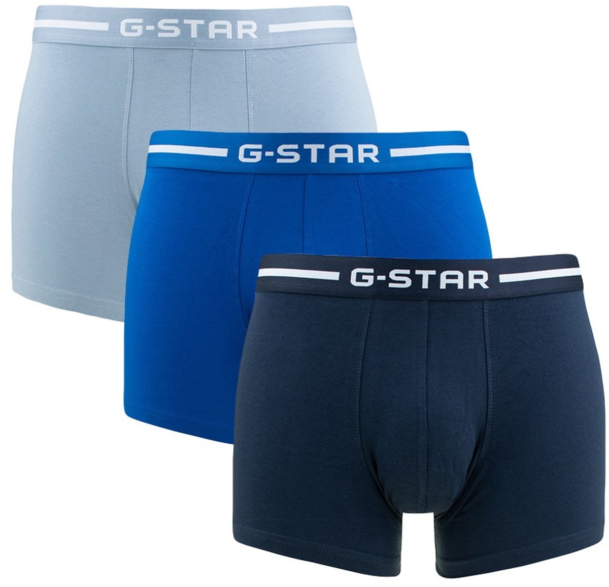 G-Star heren 3P boxers basic blauw