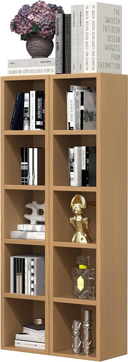 CD DVD Opbergplank - Boekenplank Staand - Media Opbergen - Modulair Ontwerp