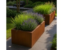 STEAEL CORTEA – Cortenstaal Plantenbak – 100 x 40 x 40 cm