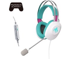 ASUS TUF Gaming H1 Gen II Hatsune Miku Edition Headset Bedraad Hoofdband Gamen USB Type-A Roze, Turkoois, Wit
