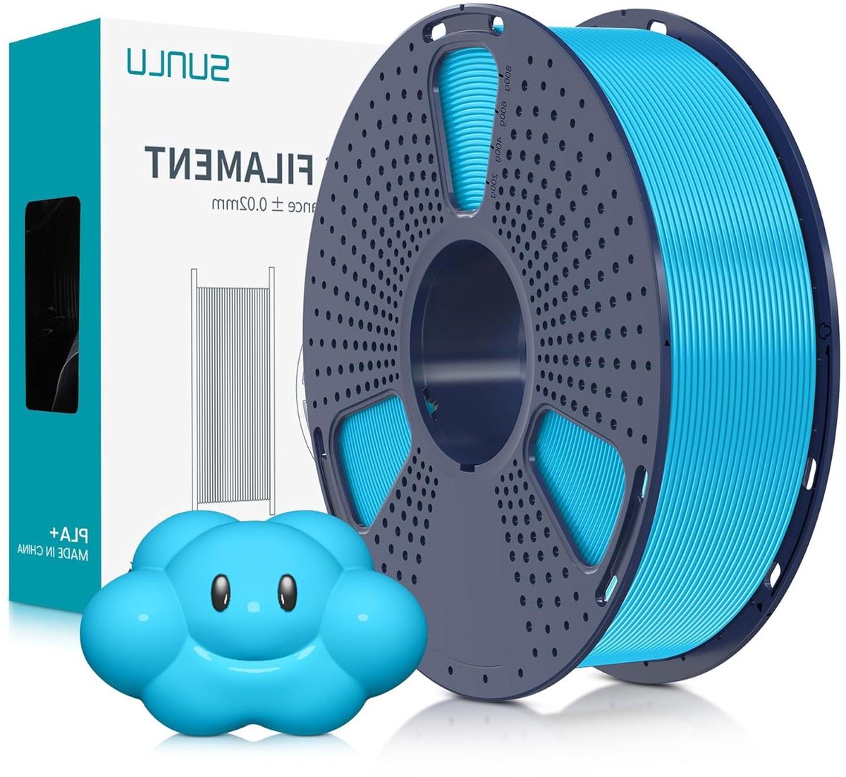 PLA+ Filament - PLA Plus - 3D Printen - Versterkte Sterkte - 1 kg - Hemelsblauw