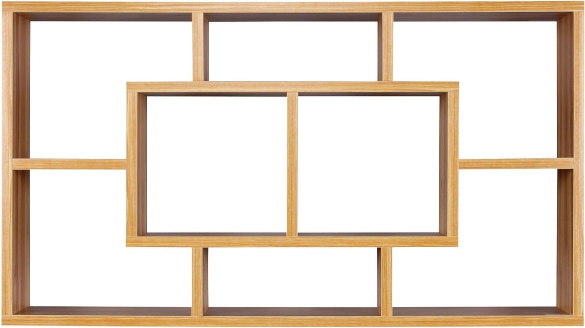 Beuken Plank - Moderne MDF Houten Pegboard - Zwevende Wandplank om op te hangen - 85x47.5x16cm