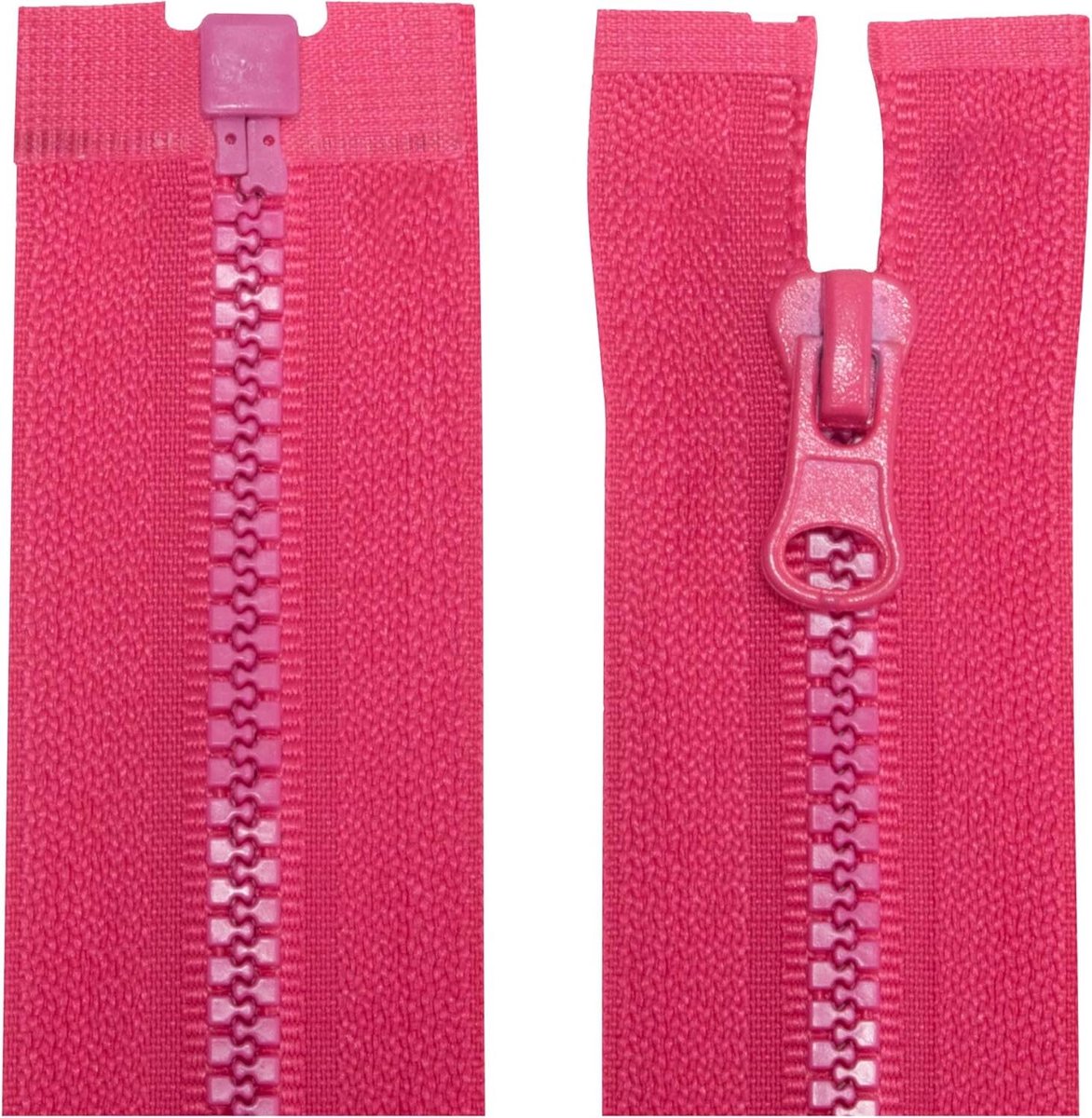 Ritssluitingen Set - Ritsen Naaien - Kleding Repareren - Scheidbaar - 75 cm - Lichtmagenta
