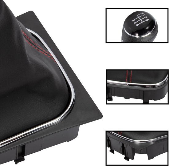 Versnellingspook Set - Schakelpook Frame - Auto Interieur - 6 Versnellingen - 18 cm Diepte - Zwart — afbeelding 5