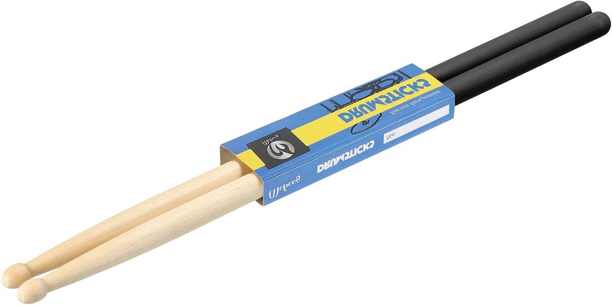 Esdoornhout Drumsticks - Drumstokken Paar - Muziek Maken - Antislip Handvat - 39.3 cm - Zwart