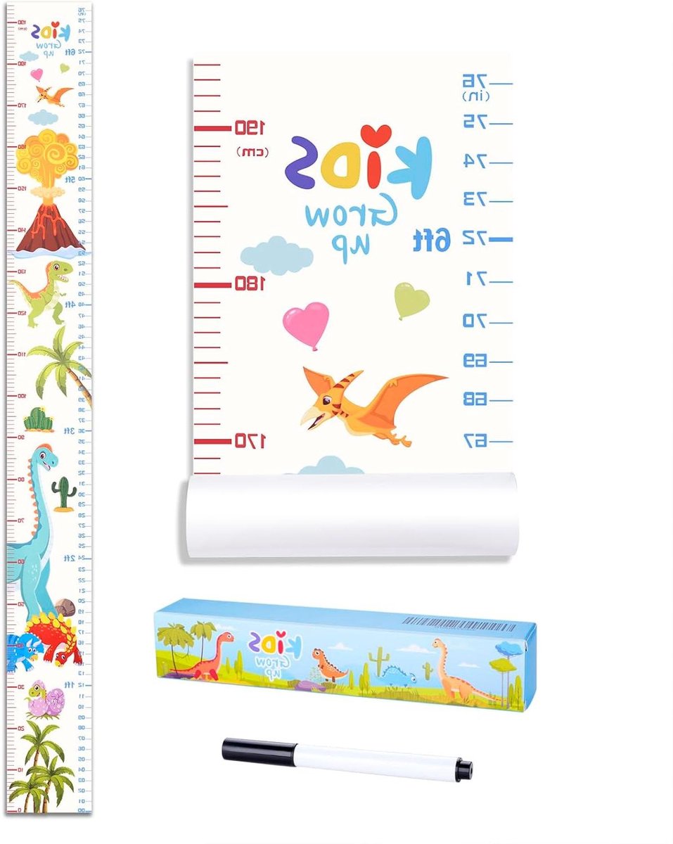 Baby Groei Grafiek - Handing Liniaal - Kinderen Meten - Muur Decor - 76 x 8 inch - null