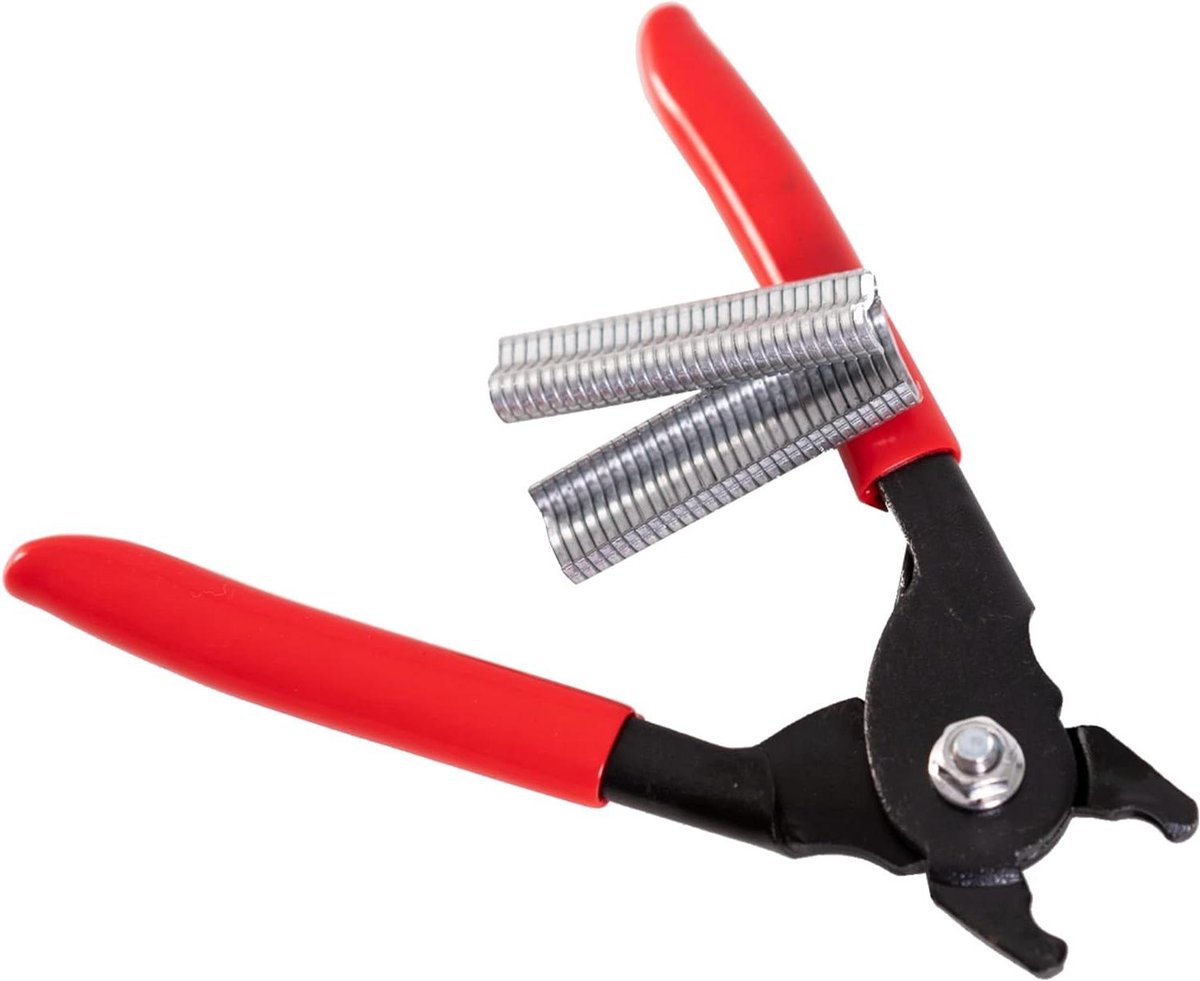 Worstclipper Set - Worststopper Worstmaker - Worst Maken - Inclusief 60 Clips - 17x5x2cm - Rood