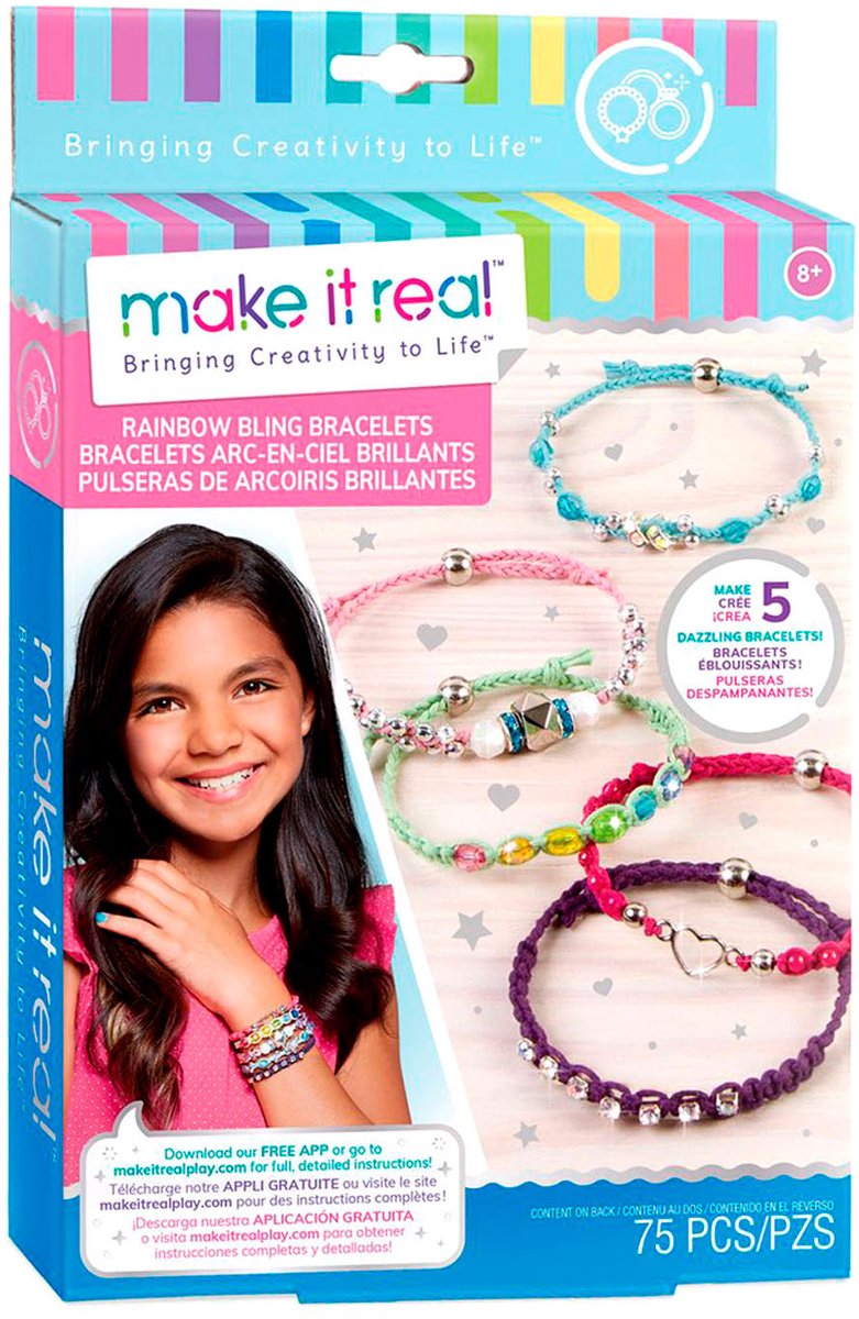Make it Real - DIY Regenboog Sieradenset - Maak 5 unieke armbandjes