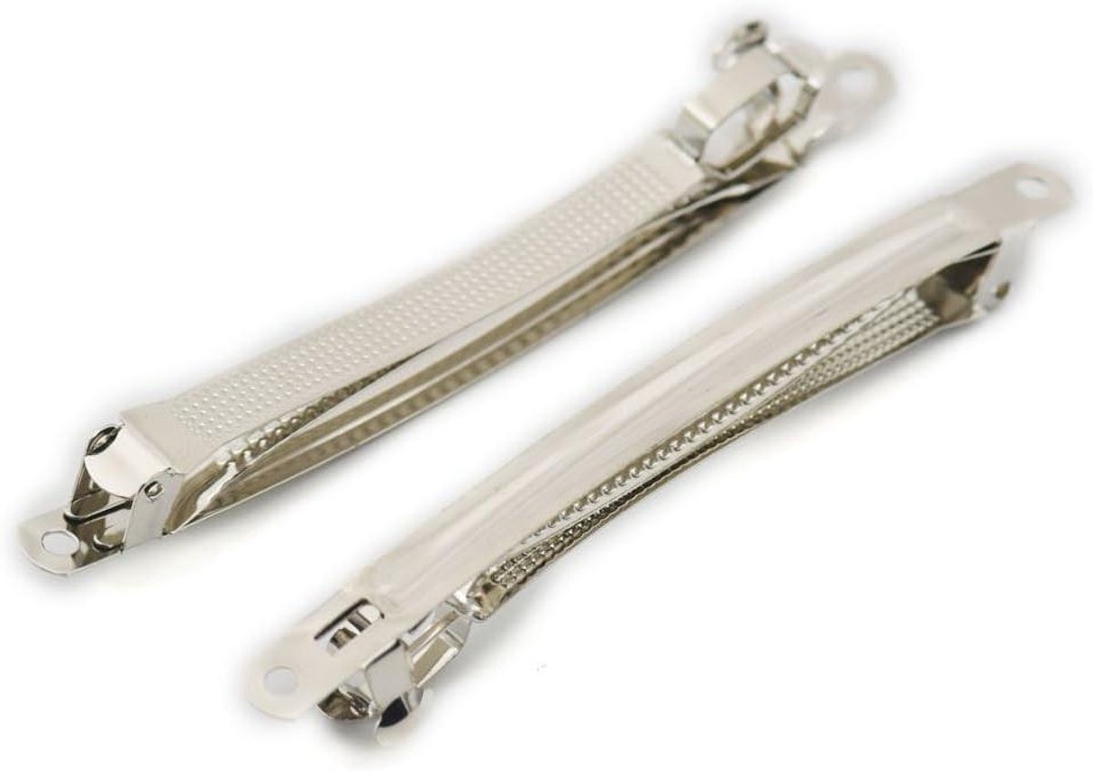 Haarclips - Baret Clips - Haar Stijlen - Boog Ontwerp - 100 mm - Nikkel