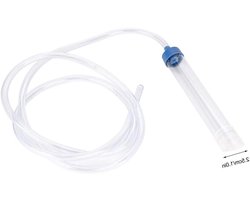 Aquarium Grindreiniger - Waterwisselaarset Aquarium - Aquarium Onderhoud - Dubbele Functie Zand Wassen - 1.5 Meter Slang - Transparant