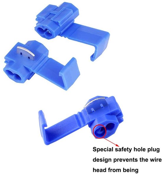 ONF3 - Quick Connectorset - Kabelverbindingen - Vergrendelingsaansluitingen - Rood en blauw - Snelkoppelingen - Geschikt voor elektrische verbin... van Onf3 — afbeelding 4