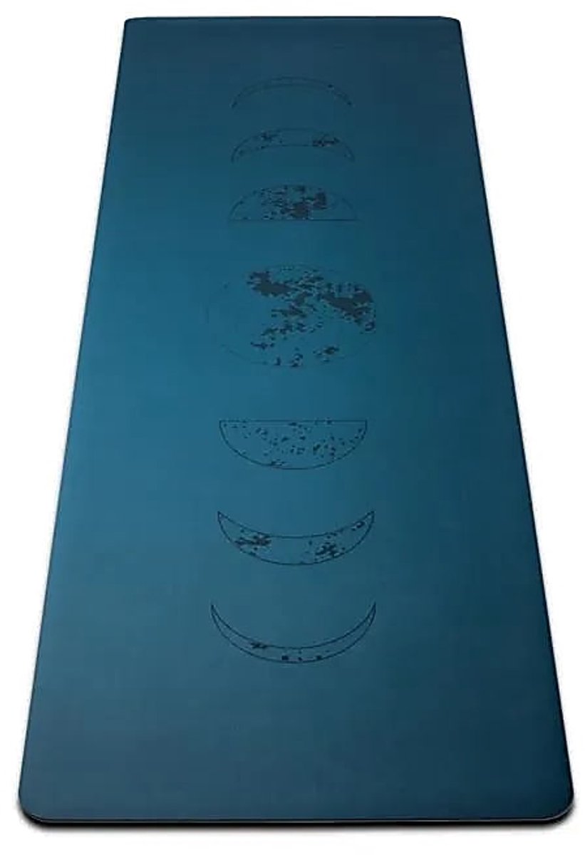 Yogi & Yogini Pu Yogamat Maanstanden Petrol - ±2500g; ±183x61x0,3cm - ±2500g; ±183x61x0.3cm