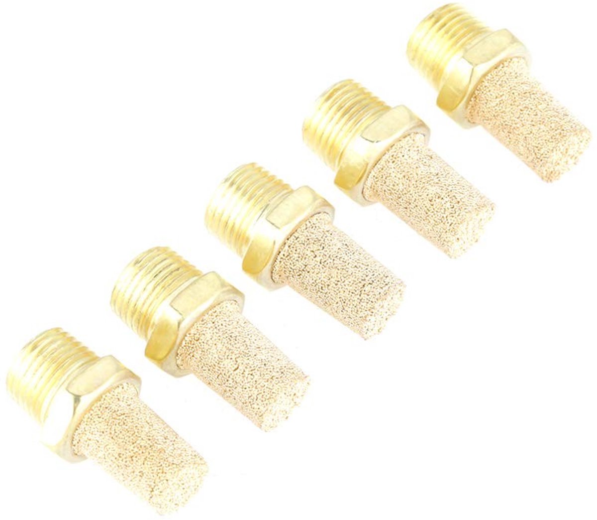ONF3 - 25-delige set - pneumatische geluiddemper - geluidsreductie - G1/8 buitendraad - filters afvoerlucht - ideaal voor gereedschap - gebruiks...